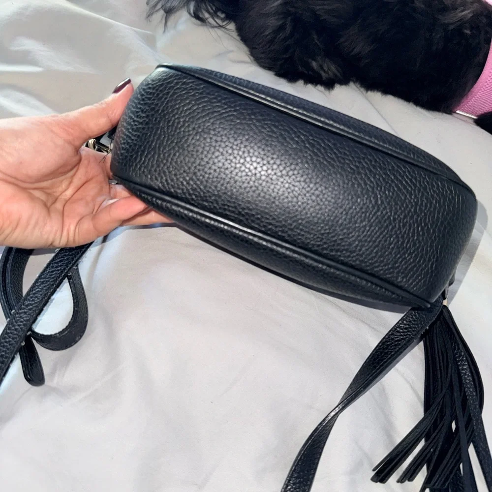 Gucci Black Pebbled Leather disco Crossbody Bag - Picture 2 of 8